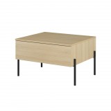 Helvetia Ore egy fiókos dohányzóasztal (24LGOG98) - lindberg tölgy