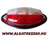 Helyzetjelző lámpa fehér-piros ovális (P3521)