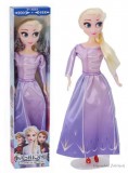 Henan Longning Trading Co. Ltd. Frozen Jégvarázs - Elza jellegű baba lila ruhában 28 cm