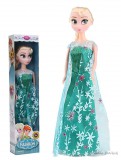 Henan Longning Trading Co. Ltd. Frozen Jégvarázs - Elza jellegű baba zöld ruhában 28 cm
