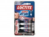Henkel Loctite Super Attak Mini Trio Power Flex Gel gél pillanatragasztó, 3x1g