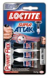 HENKEL Loctite Super Attak Mini Trio PowerFlex Gel 3x1 g pillanatragasztó gél