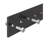 Hensel dupla E mennyezeti sín L alakú konzol hossz