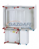 HENSEL HB33K0-U 1 és 3 fázisú két mérőhelyes fogyasztásmérő szekrény minden napszaki (80 A) és vezérelt H-tarifa (63 A) méréshez, IP65, 600x750x270mm