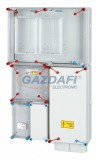 HENSEL HB33K0F4D-U 1 és 3 fázisú két mérőhelyes fogyasztásmérő szekrény mindennapszaki (80 A) és vezérelt H-tarifa (63 A) méréshez, IP44, 600x1130x270mm