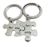 Her One - Her Only páros szerelmes kulcstartó