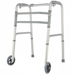 Herdegen 4in1 Multifunkciós járókeret kettő kerékkel, fix, lépegetős, összecsukható járókeret