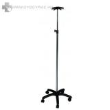 Herdegen gördíthető krómozott infúziós állvány (rozsdamentes), 4 akasztós