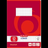 Herlitz A6 32lapos kockás füzet - Piros (00413633)