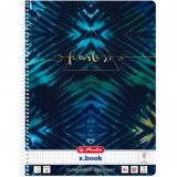 Herlitz Batik Fearless 80 lapos A4 négyzetrácsos spirálfüzet (50044153)