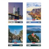 Herlitz City II A4 70 lap kockás spirálfüzet (400201445)
