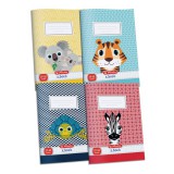 Herlitz Cute Animals A5 27-32 kockás füzet