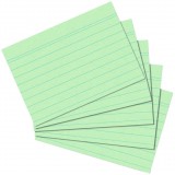 Herlitz Karteikarte A6 liniert grün 100er Packung (1150655) (1150655)