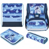 Herlitz Loop Plus Cosmic Explorer Iskola táska szett - Kék mintás (50049035)