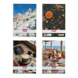 Herlitz Mix A5 80 lap kockás spirálfüzet