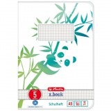 Herlitz Schulheft A5 GREENline 16 Bl. Lineatur 05 Panda (50040025) (50040025)