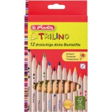 HERLITZ Trilino natúrfa színes ceruza 12 darabos