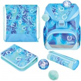 Herlitz UltraLight XL Plus Lucky Horse Iskola táska szett - Kék mintás (50048939)