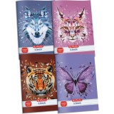 HERLITZ x.book: Füzet A5/44 lapos lecke Wild Animals