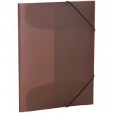 Herma 19522 A3 Rugalmas PP Gumis mappa - Áttetsző barna (19522)