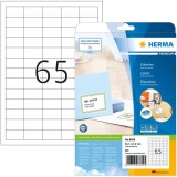 Herma 38,1x21,2 mm Címke tintasugaras és lézer nyomtatóhoz (650 címke / csomag) (8629)