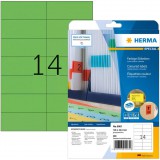 Herma 5061 Univerzális etikett 105 x 42.3 mm Papír Zöld 280 db Véglegesen tapadó Tintasugaras nyomtató, Lézernyomtató, Színes lézernyomtatás, Másoló, (5061)