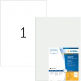 HERMA A3-Etiketten transp. 297x420 mm Folie glänzend 50 St. (8694) (8694)
