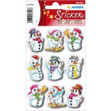 Herma: Hóemberek karácsonyi matrica