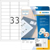 HERMA Inkjet-Etiketten A4 weiß 63,5x25,4 mm Papier 825 St. (8837) (8837)