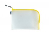 Herma No. 20011 univerzális 26 x 20 cm méretű (A5) tárolótasak sárga színű cipzárral és szegéllyel (Herma 20011)