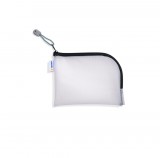 Herma No. 20023 univerzális 19 x 14 cm méretű (A6) tárolótasak fekete színű cipzárral és szegéllyel (Herma 20023)