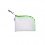 Herma No. 20026 univerzális 19 x 14 cm méretű (A6) tárolótasak zöld színű cipzárral és szegéllyel (Herma 20026)