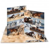 Herma Pferde A3 Rugalmas Karton Gumis mappa - Lovak mintás (19217)