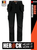 Herock DAGAN BLACK technikai prémium vízlepergető férfi munkanadrág - munkaruha