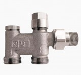 Herz alsó radiátorszelep, kétcsöves, egyenes, eurokónuszos G3/4