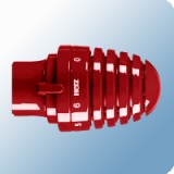 Herz Deluxe termosztátfej M28 RAL3000 tűzpiros