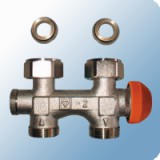 Herz H-3000 termosztatikus sarok radiátorszelep 1/2" kétcsöves előbeállítható