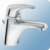 Herz Prestige Eco egykaros mosdó csaptelep automata leeresztővel, hosszított kifolyócsővel