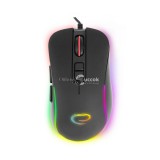 Hesperis Gamer Egér LED RGB Világítással és 7 Gombbal, Optikai USB-C Csatlakozással - EGM303