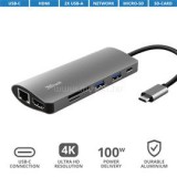 Hétfunkciós USB-C többportos adapter 23775, Dalyx 7-in-1 USB-C Multiport Adapter (TRUST_23775)