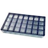 Heti gyógyszeradagoló oszlopos HUMAGOR kék 7x4 rekesszel