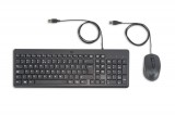 HEWLETT PACKARD HP 240J7AA 150 Wired Mouse and Keyboard billentyűzet QWERTY Angol Fekete