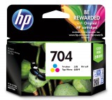 HEWLETT PACKARD HP 704 Tri-color Advantage 1 db Cián, Magenta, Sárga, Eredeti, Tintapatron