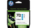 Hewlett-Packard HP 712 3-Pack 29-ml Cyan DesignJet Ink Cartridge 3ED77A