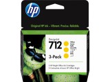 HEWLETT PACKARD HP 712 (3ED79A) (3x29ml) Sárga Eredeti Tintapatron szett