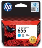 HEWLETT PACKARD HP CZ110AE (655) 600 lap cyan eredeti tintapatron