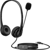 HEWLETT PACKARD HP Stereo USB Headset G2 Vezetékes Fejpánt Fekete
