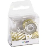 Heyda 5 db-os arany II. mini dekor ragasztószalag