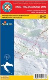 HG 14 Dinara -Traglavska Skupina Zapad (nyugat) turistatérkép