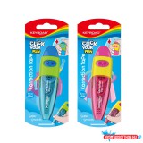 Hibajavító roller, nyomógombos, 5 mm x 6 m, Keyroad, vegyes színek